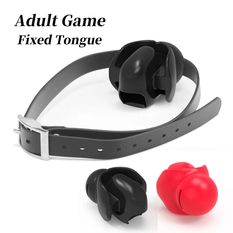 

2024 New Silicone Splash Ball Fixed Tongue Gag Oral Yoke Bondage Control Adult Game Couple Conditioning Adult Erotic Products 18