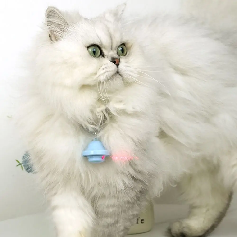 Automatic Laser Cat Toy Bell Shaped Self Entertainment Pet Amusing Toy Bite Resistant Cat Laser Collar Pet Supplies