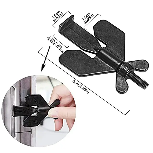 2 Serrature Portatili Per Porte Da Viaggio - Blocco Sicurezza Per Hotel, Casa E Appartamenti Con Installazione Senza Viti - Foto 11