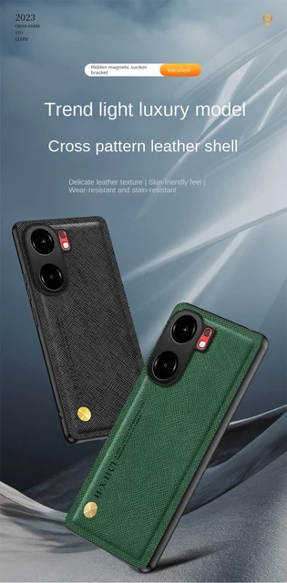 Built-in Magnetic Absorption case for VIVO IQOO NEO 9 8 7 IQOO 12 