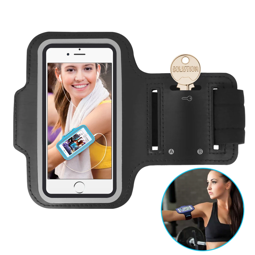 Phone Holder Armband 5-7inch For Samsung a13 iPhone 14 Pro Max 13 12 11 Mobile Phone Armband Phone Armband Sports Arm Bag Fitness Arm Bag