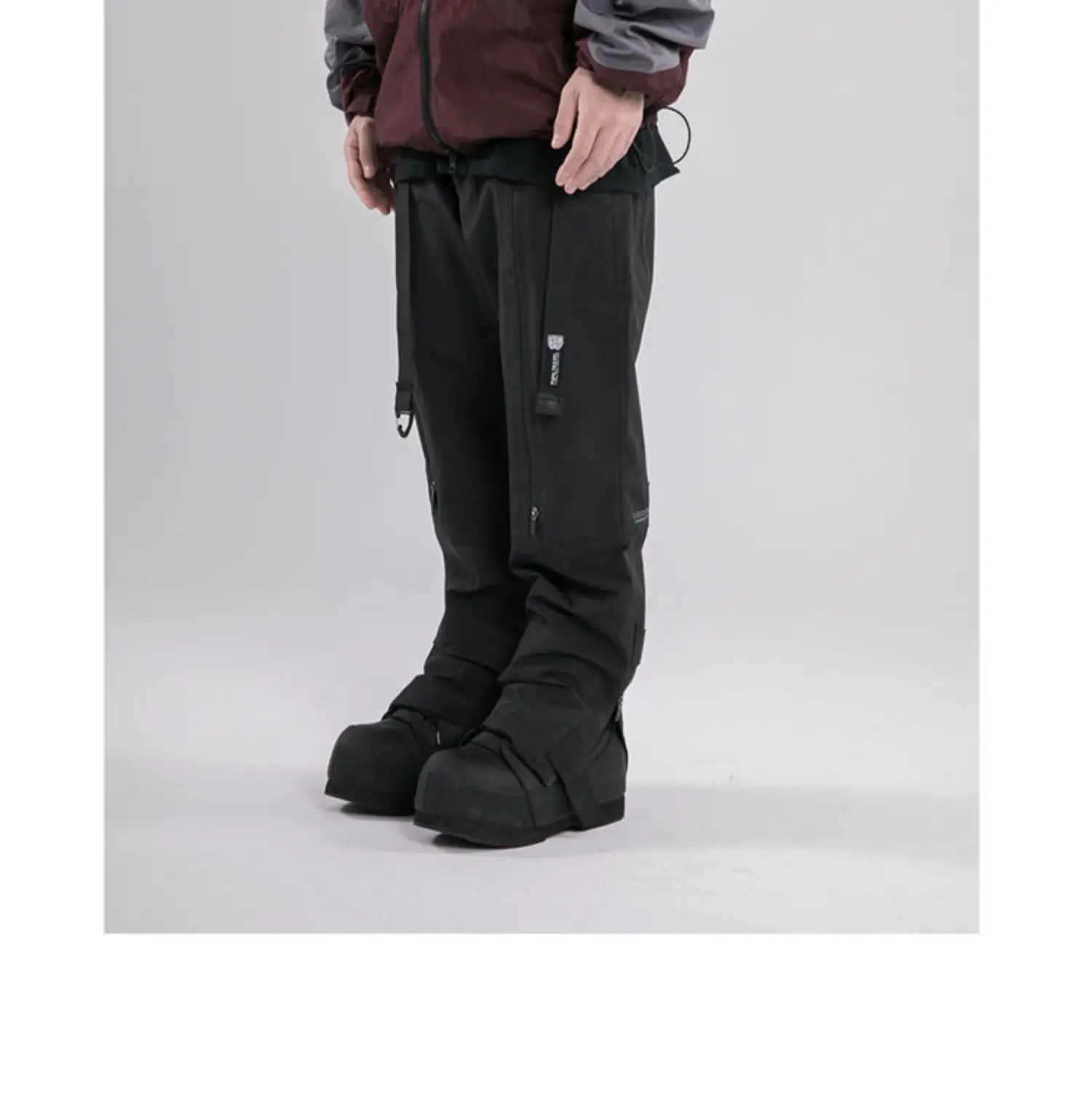 Pupil travel 22aw Four zipper split line waterproof pants multiple pockets techwear gorpcore
