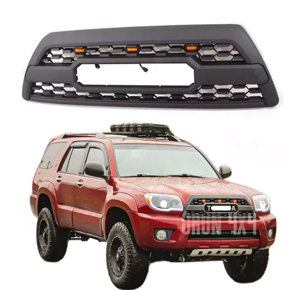 

Front bumper grilles for 4Runner 2006 2009 ABS front car grill WITH LED TRD PRO Style