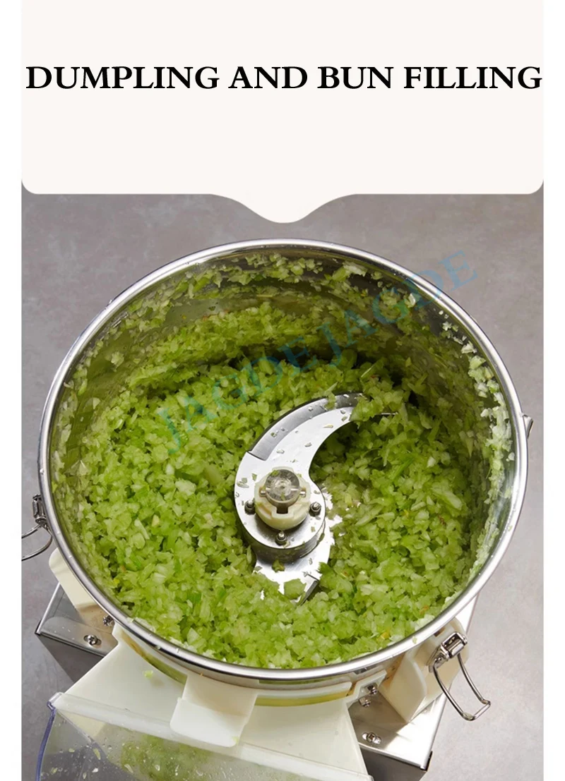 Description Picture 4 of itemDesktop Electric Vegetable Cutter Shredder Machine Vegetable Onion Cutter Cabbage Pepper Ginger Chopper Machine