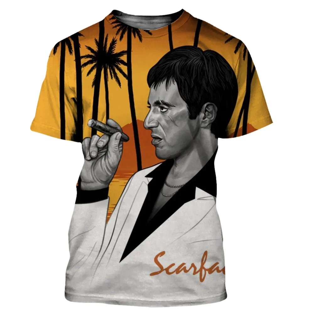 

2023 Scarface Men/women New Fashion 3D Printed T-shirts Casual Harajuku Style Tshirt Streetwear Tee