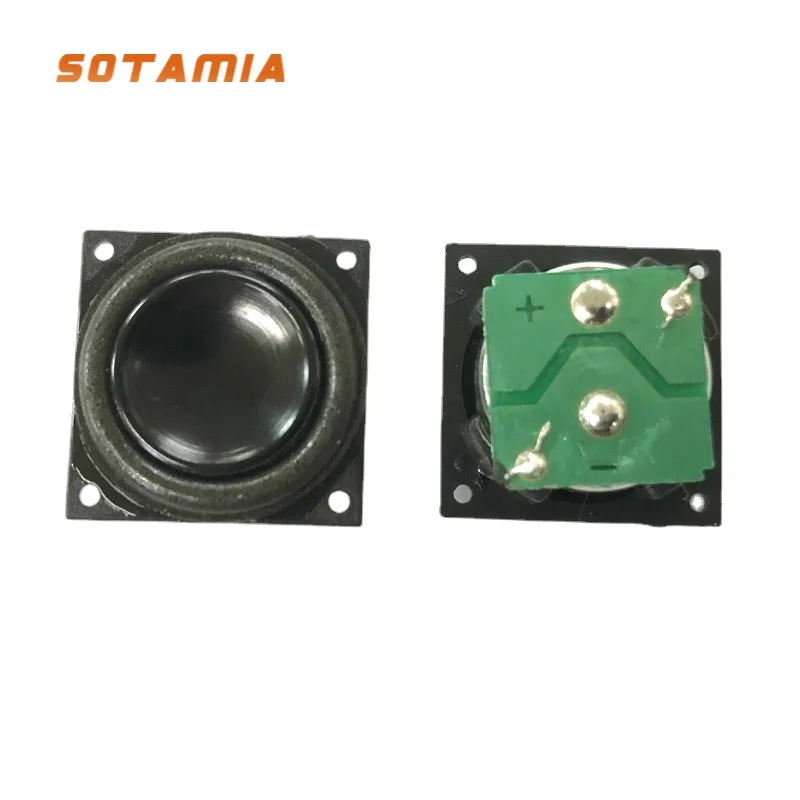 Sotamia 2Pcs 18Mm Audio Music Altoparlante Home Theater Square Bubble Edge Mini Speaker Diy Pc Laptop Speaker Driver