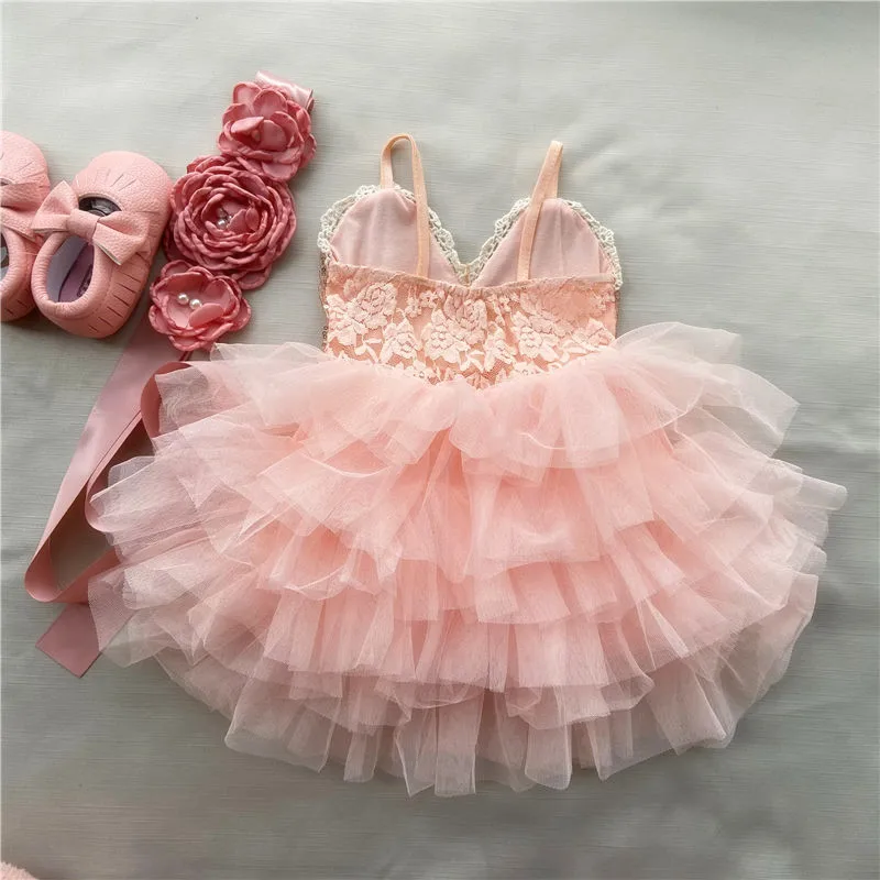 Girls Dress Shinny Flower Girls Dress for Kids Summer Toddle Party Gown Gold Sequined Layered Tutu Dress Children New Year Clothing kids clothes