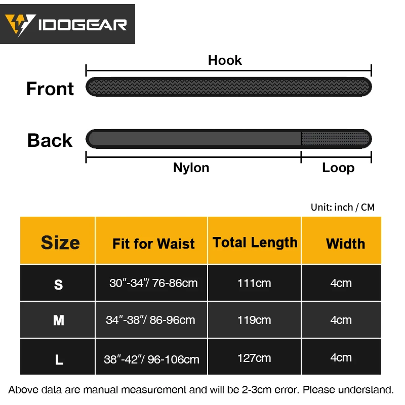 Tactical EDC inner belt 1.7