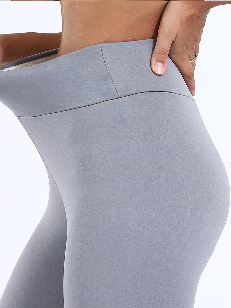 Women Pants Warm Winter Thick Velvet Legging High Waist Black Leggings Compression Thick Lamb Wool Pants Cold Resistant Pants - Image 2