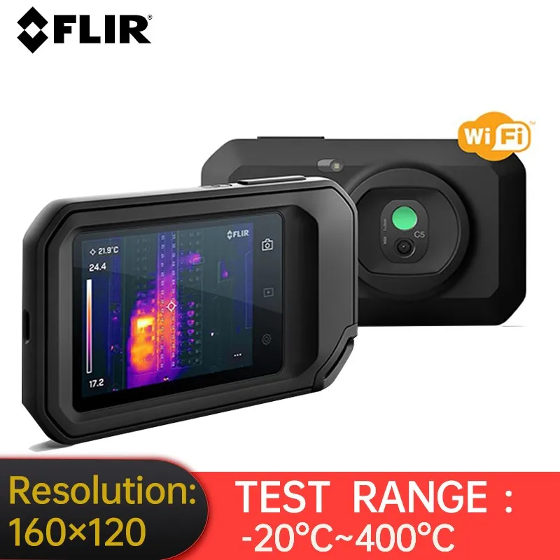 FLIR 세계 식스센스 컴팩트 열화상 카메라, C5 터치 스크린, PCB 회로, 바닥 난방 파이프, 전자 감지 이미저