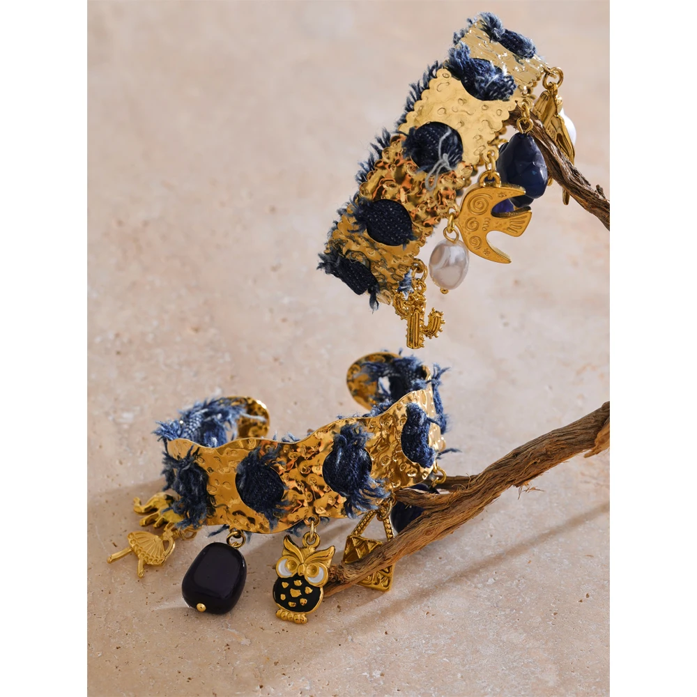 Yhpup Bracelet Blue Denim