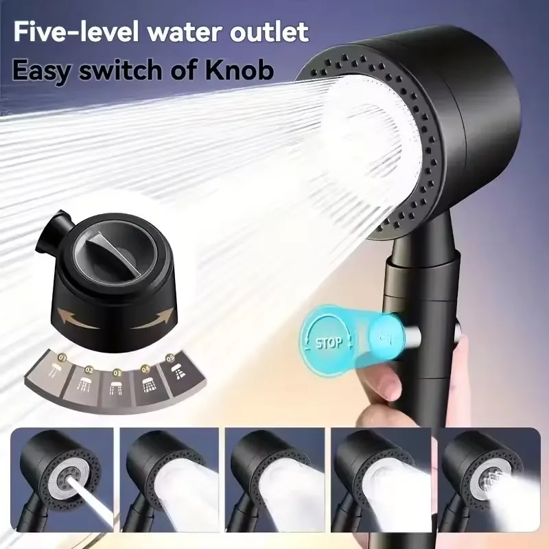 High Pressure Water-Saving Handheld Shower Head 2