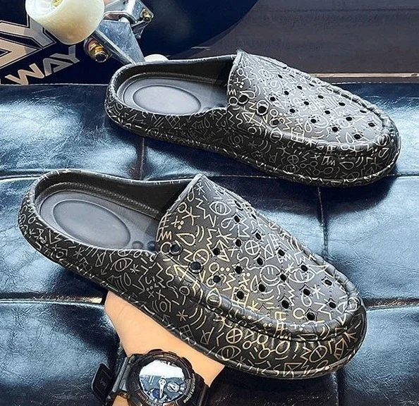 Men's Casual Beach Slides - Comfortable Eva Flat Slippers_voghion.com