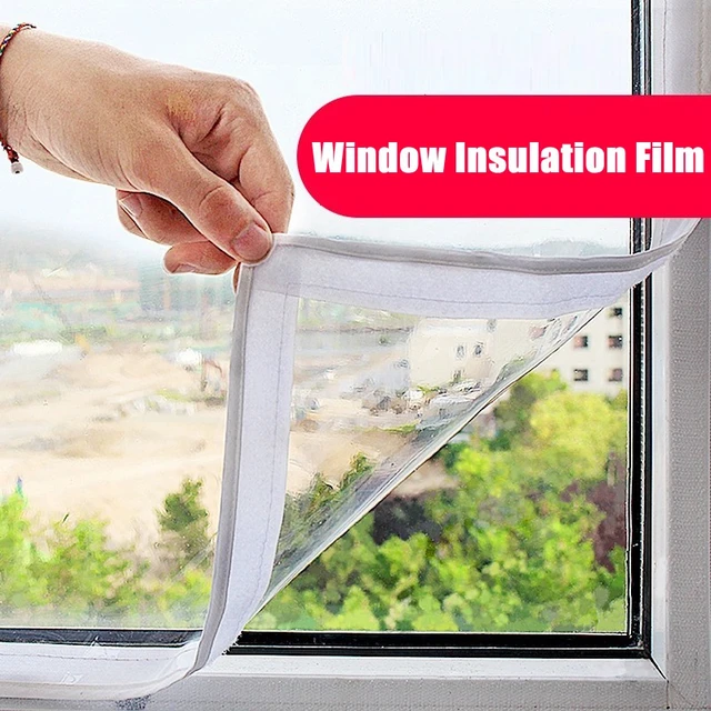 Fenster Isolierung Bildschirm Einstellbar EVA Fenster Film Transparent  Weichen Glas Film Fenster Isolation Winter Vorhänge Für