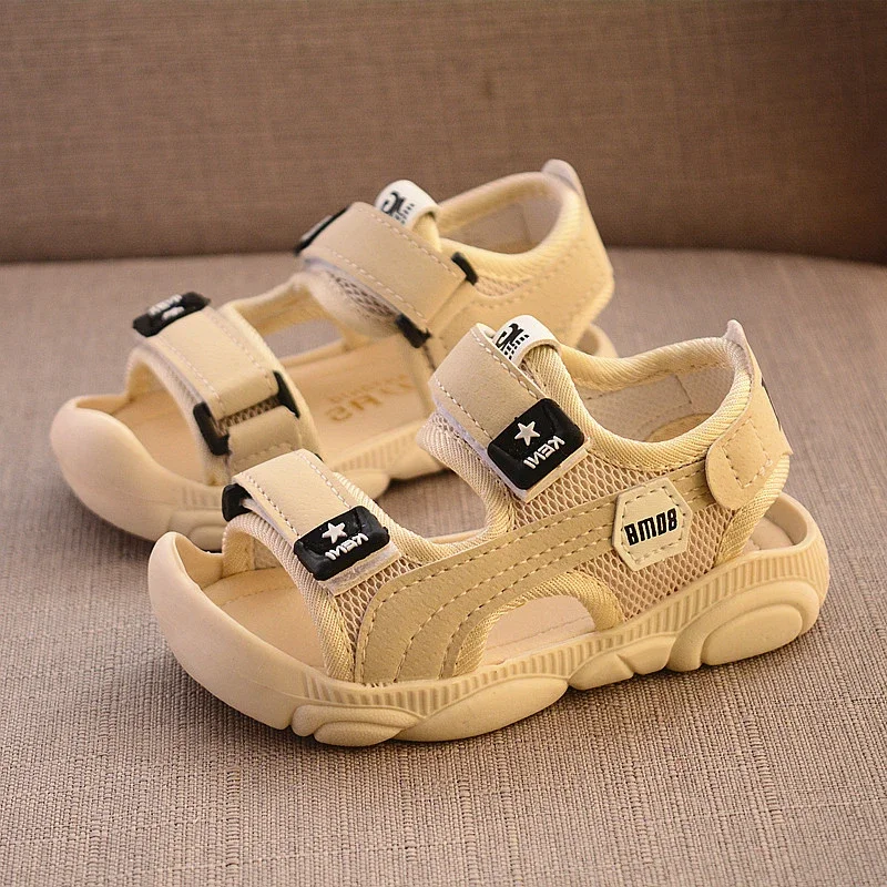 Children Sandals Summer Boy Soft Bottom Beach Anti-kick Protection