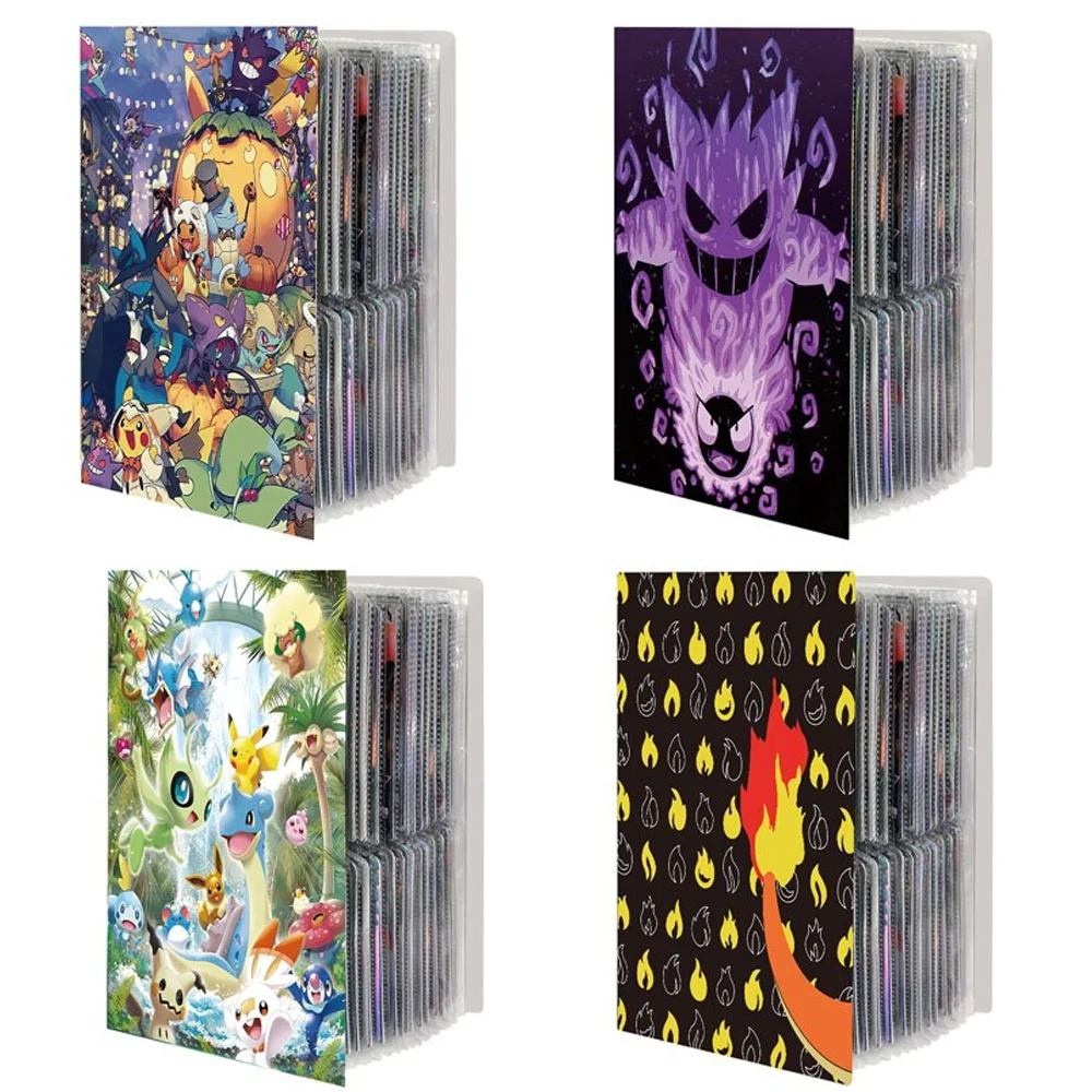 

TAKARA TOMY Anime 240PCS Pokemon Charizard Album Cards Book Map Letter Holder Binder Cartoon VMAX GX EX Collection Folder Gifts