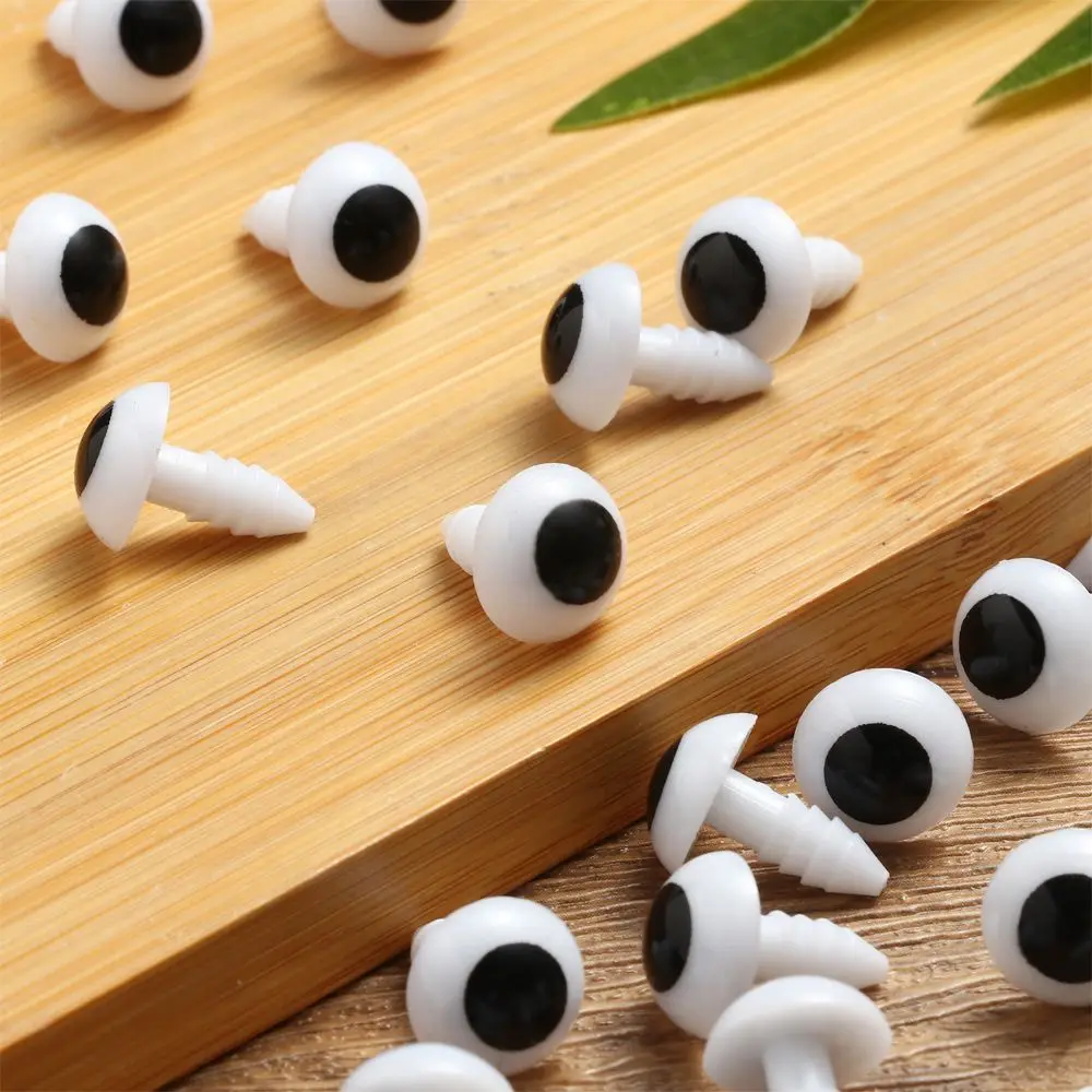 100 Stücke Kunststoff Tier Sicherheitsaugen Für Spielzeug Häkeln Teddybär Gefüllt Für Puppen Handwerk Amigurumi Zubehör 10/12/14/16/18/20mm – Detail 7