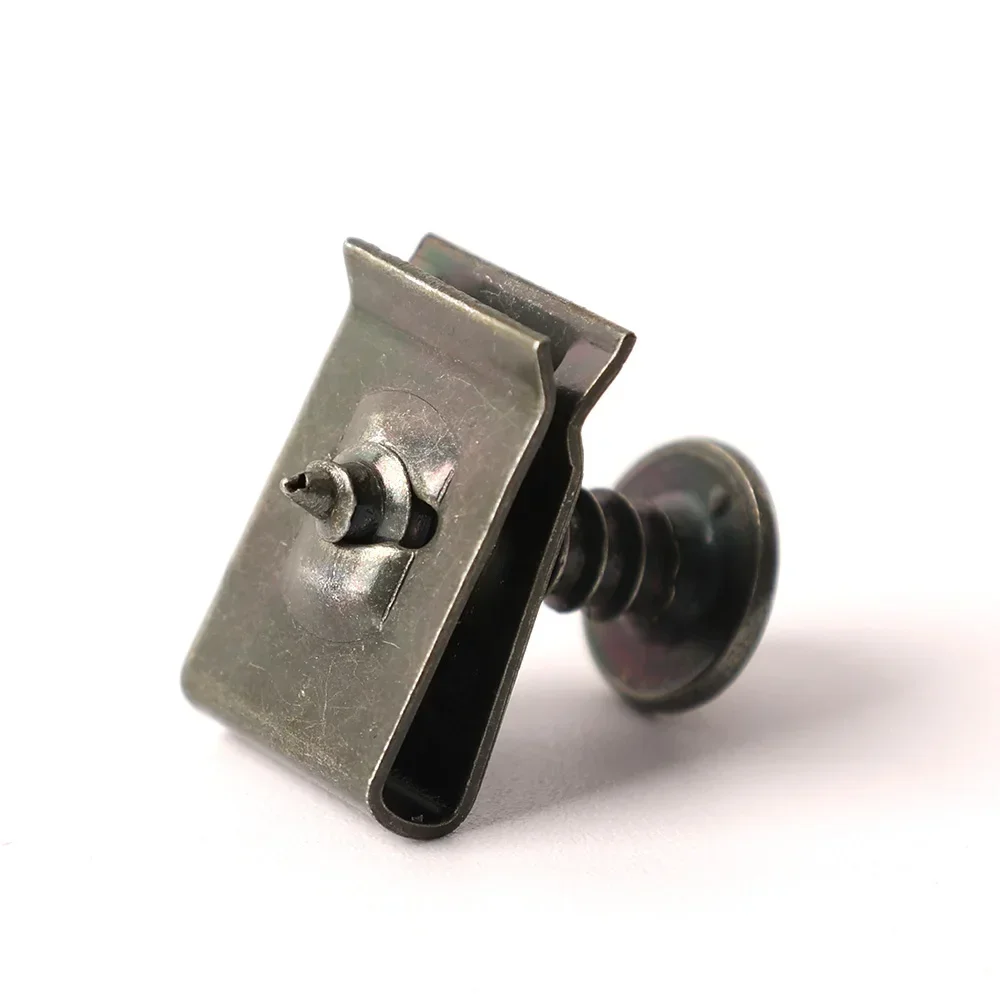U-Shaped Metal Car Fastener Clip with Screw Engine Undertray Splash Shield Guard Bumper Clip Tool for Motorcycle Auto Accessorie