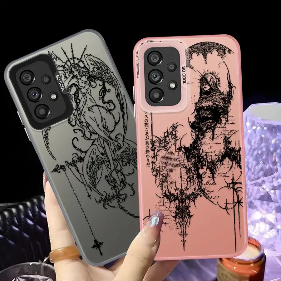 Gothic Style Angel Cross Phone Cover Case