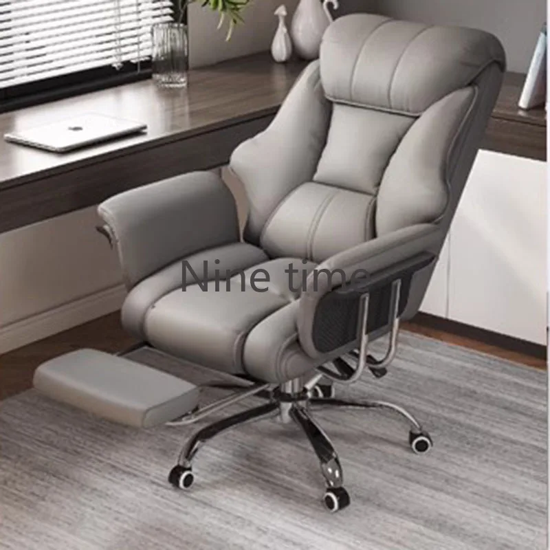 

Mobile Armchair Office Chairs Gaming Girl Vanity Swivel Cute Boss Computer Chair Leather Study Silla Oficina Library Furniture