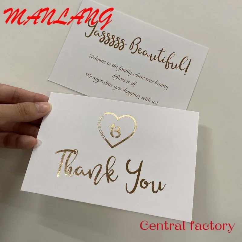 

Custom Business Greeting Card Custom With Logo Postcard Gift Thank You Cards