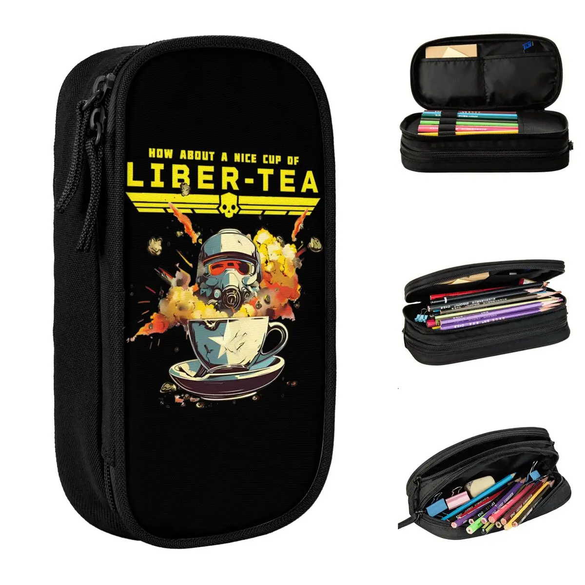 

Новинка, карандаш LIBER TEA, ранцы для видеоигр, пенал для девочек и мальчиков, большой емкости, канцелярские принадлежности