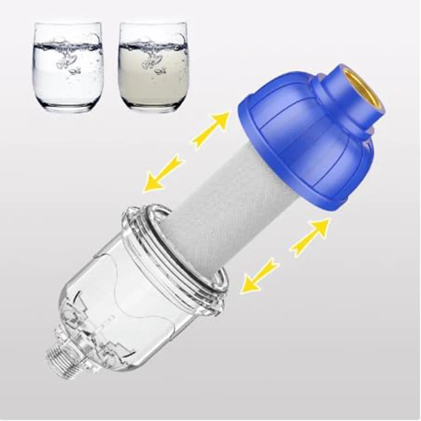 Bathroom Water Heater Pre-Filter Shower Filter for Relieving Dry and Itchy Skin Reducing Heavy Metals