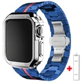 Silver blue red