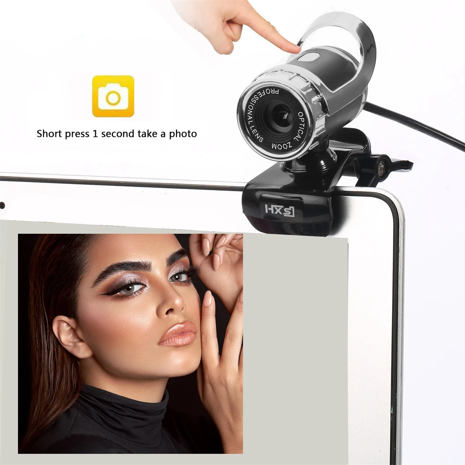 Plug Camera Built Desktop Microphone Microphone Play In 1080p And HD