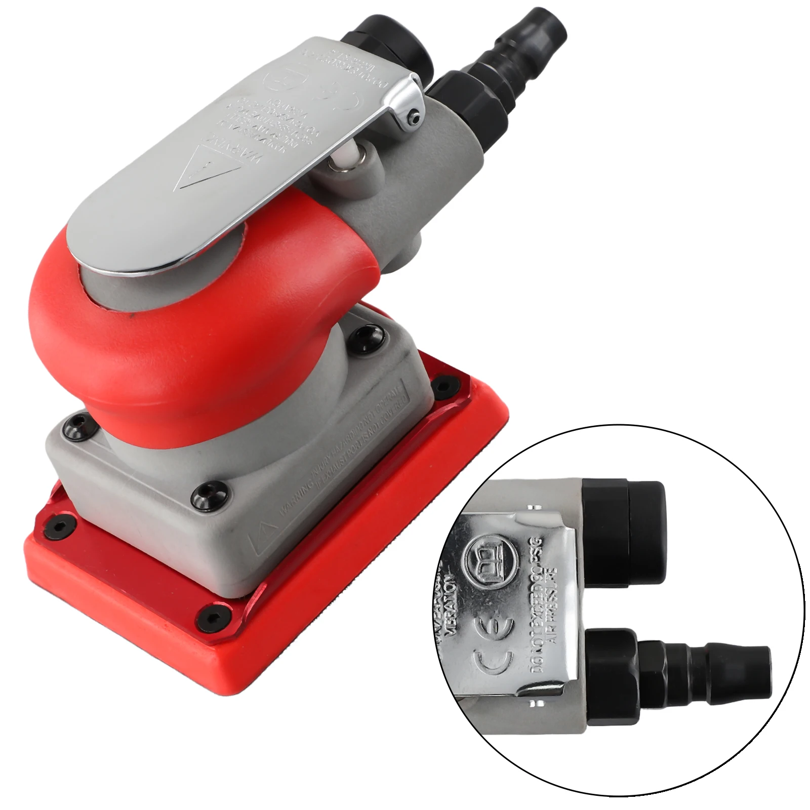 75*100mm Sander Square Air Sander Pneumatic Polishing Tools Grinding Parts Metal Grinding Square Woodworking Tools