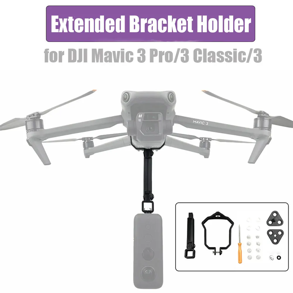 Per DJI NEO 2 Drone Staffa di estensione superiore Insta360 GO3S/Go