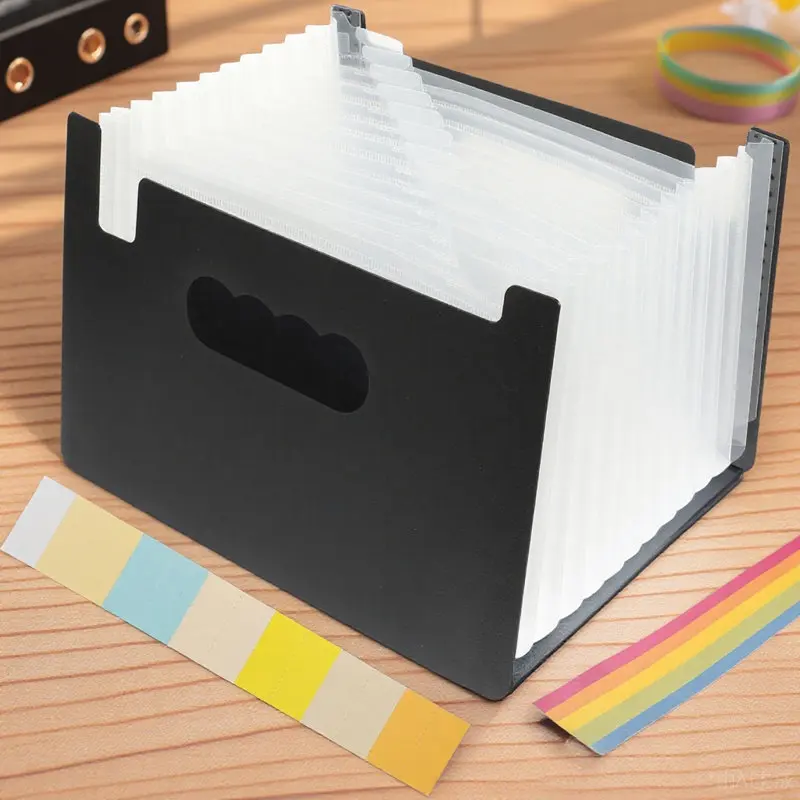 정교한 제작 기술 PP 아코디언형 파일 폴더 영수증, 쿠폰, 카드, 상품권, 문서를 위한 깔끔한 일상 정리 휴대용