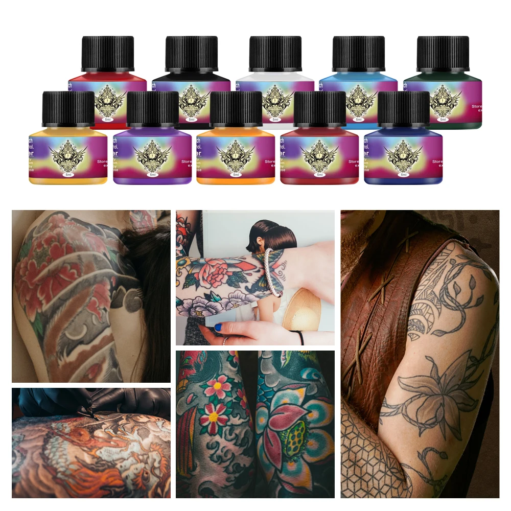 Complete Tattoo Supplies Kit Rotary Tattoo Machine Power Supply Permanent  Tattoo Inks Pigment All for Tattoo Body Art Beginner