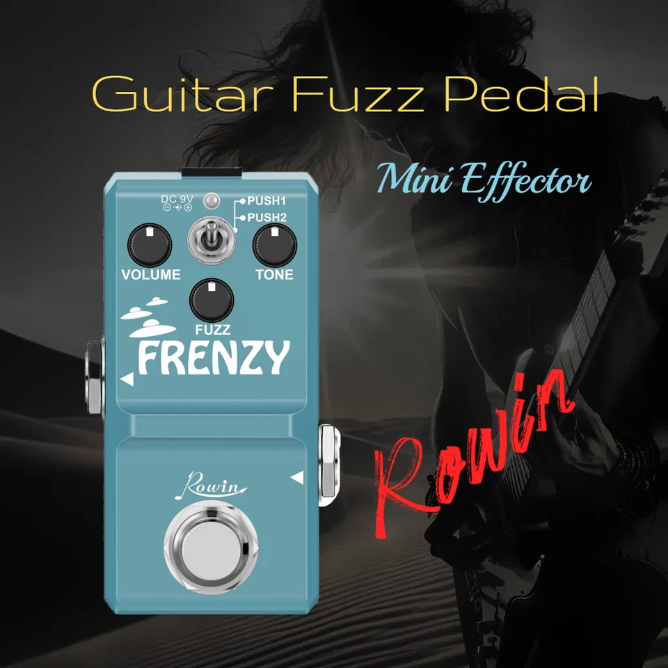 Smallest Rowin Electric Guitar Fuzz Pedal Classic Frenzy Fuzzy