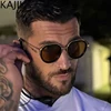Polarized Steampunk Round Sunglasses Men 2026 Luxury Brand Vintage Punk Metal Polygon Sun Glasses For Male Outdoor Driving Shade