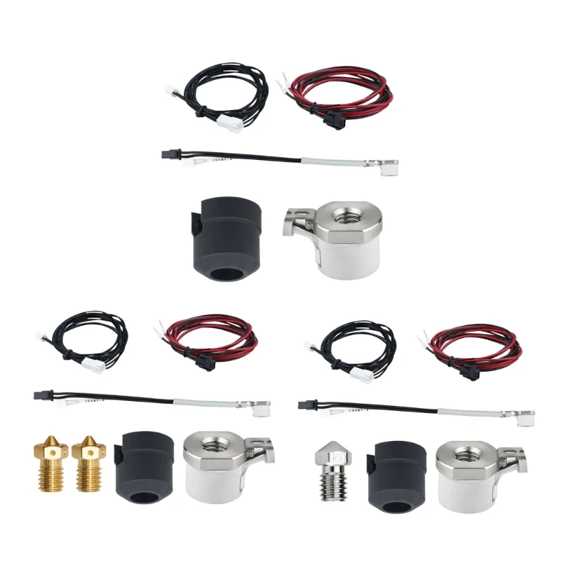 

OFBK Nozzle 104NT Thermistor 24V/60W Heating Cylinder Set High Temperature Resistance, 360℃ Fast Heating