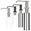 Stainless Steel Sink Soap Dispenser Kitchen Detergent Liquid Soap Dispenser Refillable Hand Press Sink Built-in Bottle 1