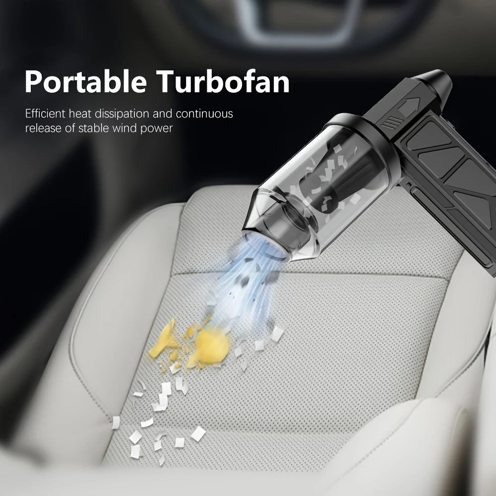 1pcs Portable Mini Handheld Violent Fans Vacuum Cleaner High Power Blowing Force Hair Dryer Blowing and Suction All in One