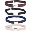 Children's Solid Colour Canvas Belt Boys And Girls Elasticated Monochrome Trouser Belt Adjustable Length Elastic Waist Belt
