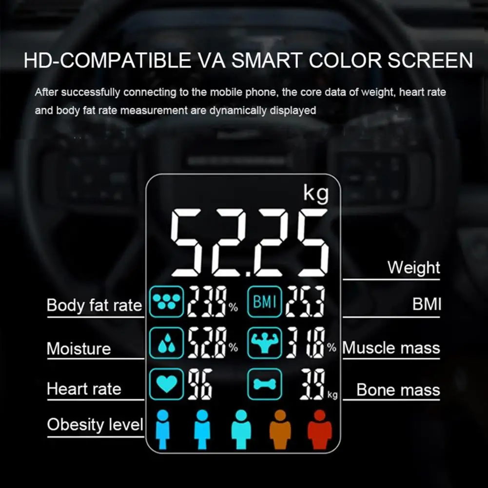 체지방 체중계 체중계, 전신 구성 추적 기능, 내구성 전자 디스플레이, 정확한 디지털 체중계, 여성 남성 