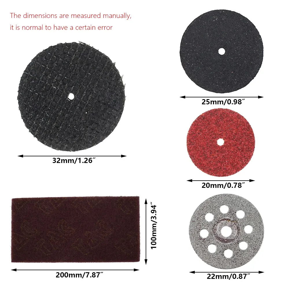 Abrasive Cutting Disc Circular Saw Blade Set Sanding Grinding Wheels Dremel Accesories Metal Cutting Rotary Tool Saw Blade