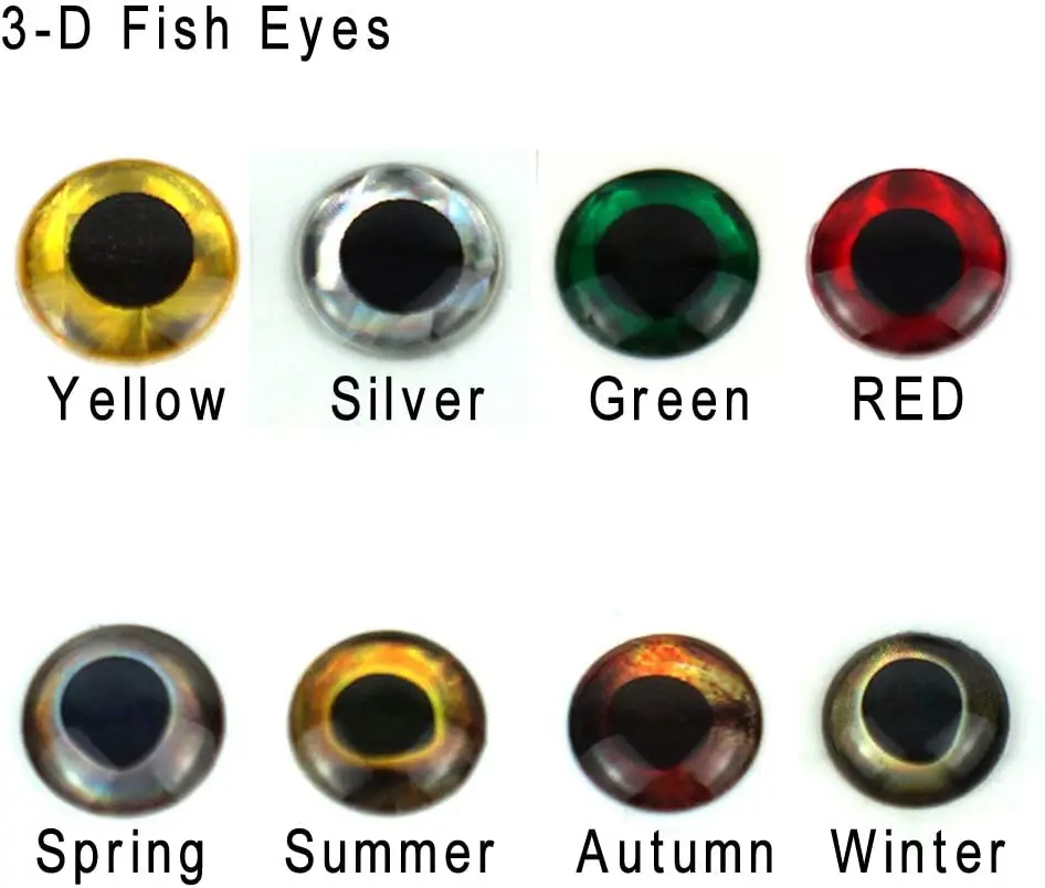 Occhi 3D Per Esche Da Pesca - 500 Pezzi, 3/4/5mm, Impermeabili, Per Acque Dolci E Salate - Foto 3