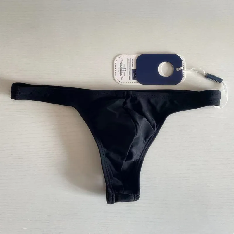 Sexy Men Swim Thong Swimwear Bikini Mini Slip Micro Tanga Half Back Briefs Swimming Trunks Beach Shorts Desmiit Swimsuit Seobean