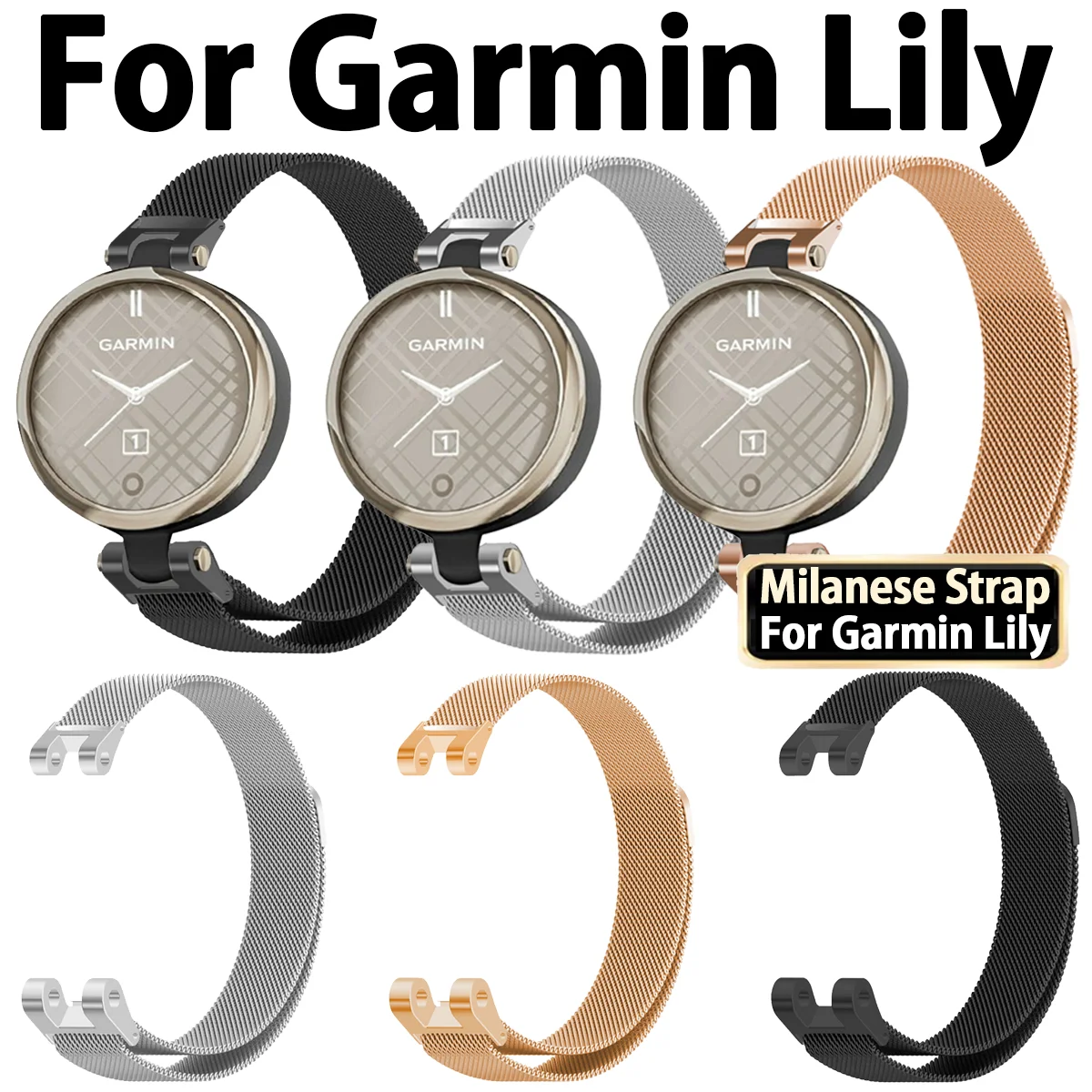 Stainless Steel Milanese Magnetic Wristband Replacement Bracelet