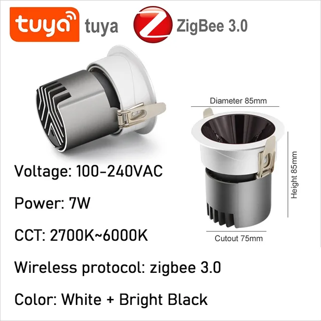 7W B-Black Zigbee