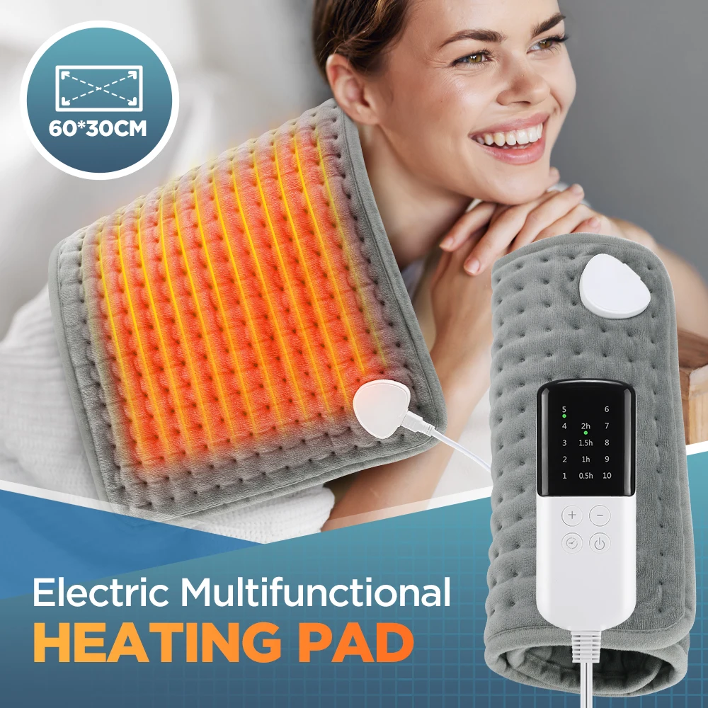 60x30CM 10 levels Electric Heating Pad Massager for Body Abdomen Back Winter Warmer Blanket Thermal Massage Mat Heat Waistcoat