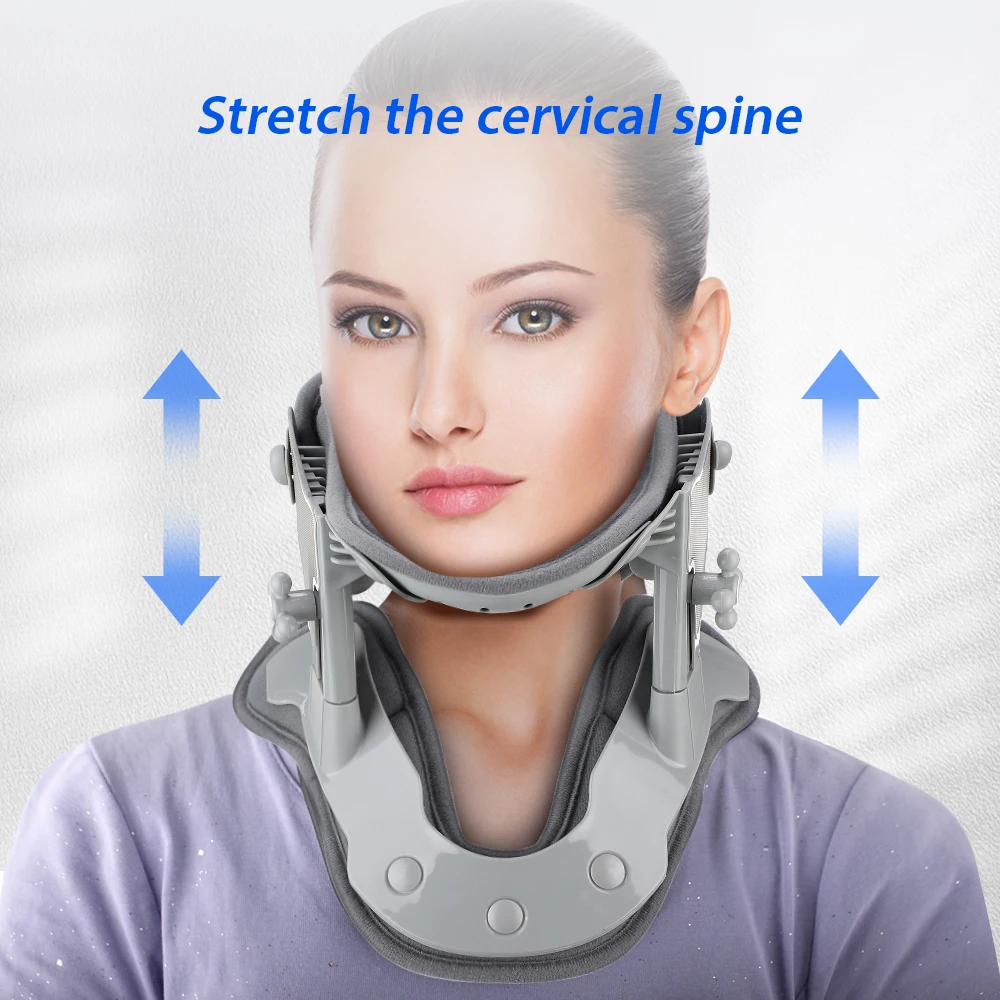 Neck Traction Electric Infrared Heating Cervical Neck Traction Collar Cervical Spine Massager Heat Treatment Health Care