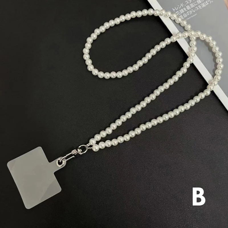 Universal Anti-Lost Crossbody Phone Lanyard Necklace with Long Beaded Straps
