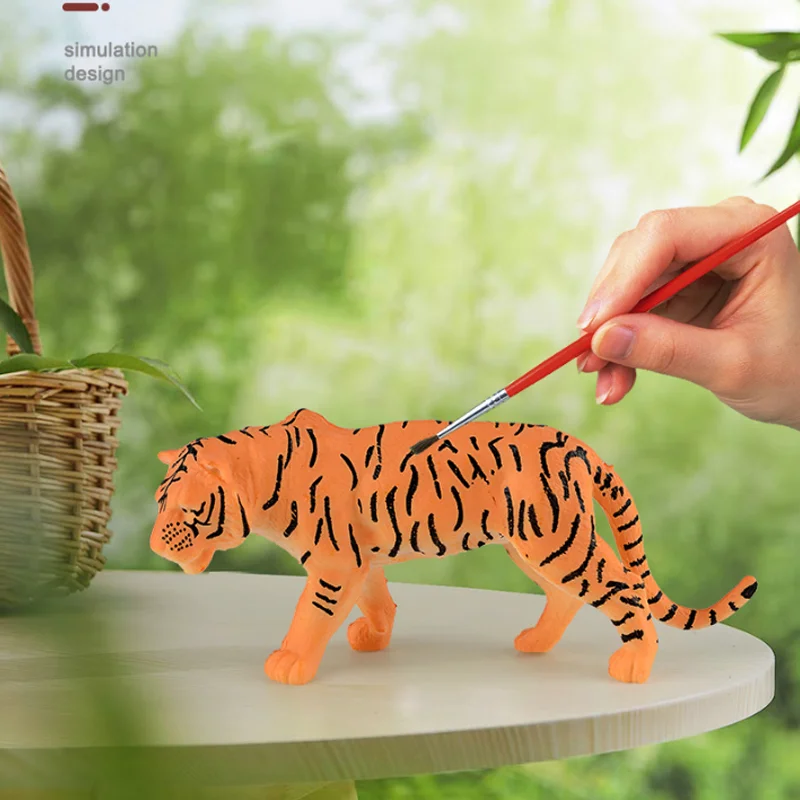 6PCS 7-inch Animal Toys High Quality Animal Figurines Toys Mini Models For Decorate Children's Educational Toy