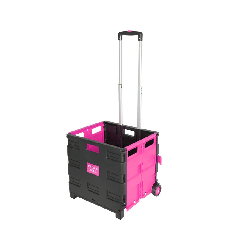 Carro Plegable Plastic Folding Shopping Cart